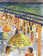 Isaac Grunewald Pommac - placards oil painting